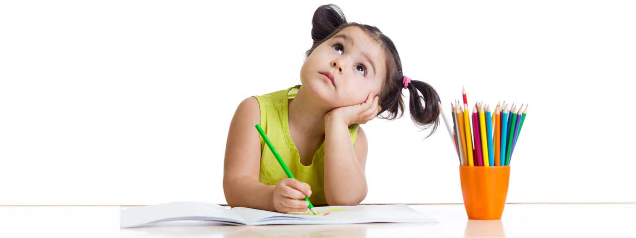 Girl Writing a Blog Post