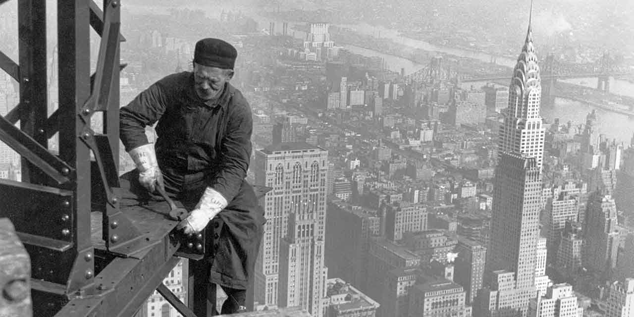 Worker on Empire State Building