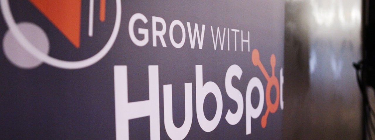 Grow with Hubspot sign 