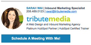 sarah's email signature