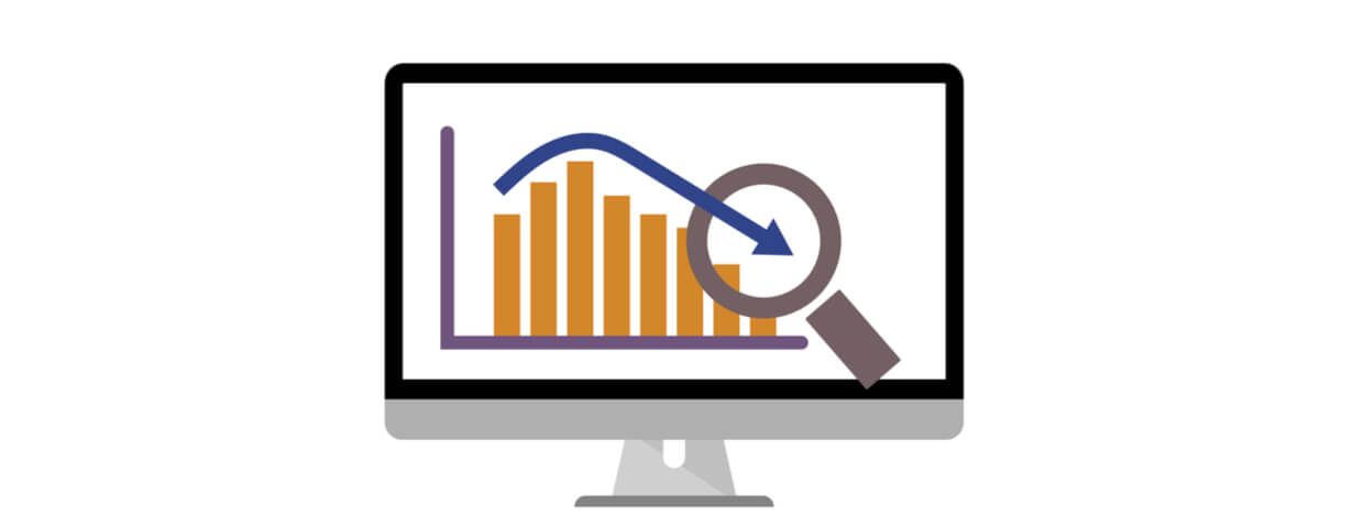 web traffic drop chart