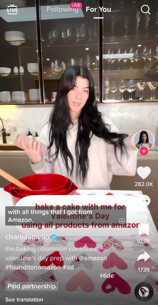 TikTok Ad example