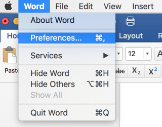 Word Preferences